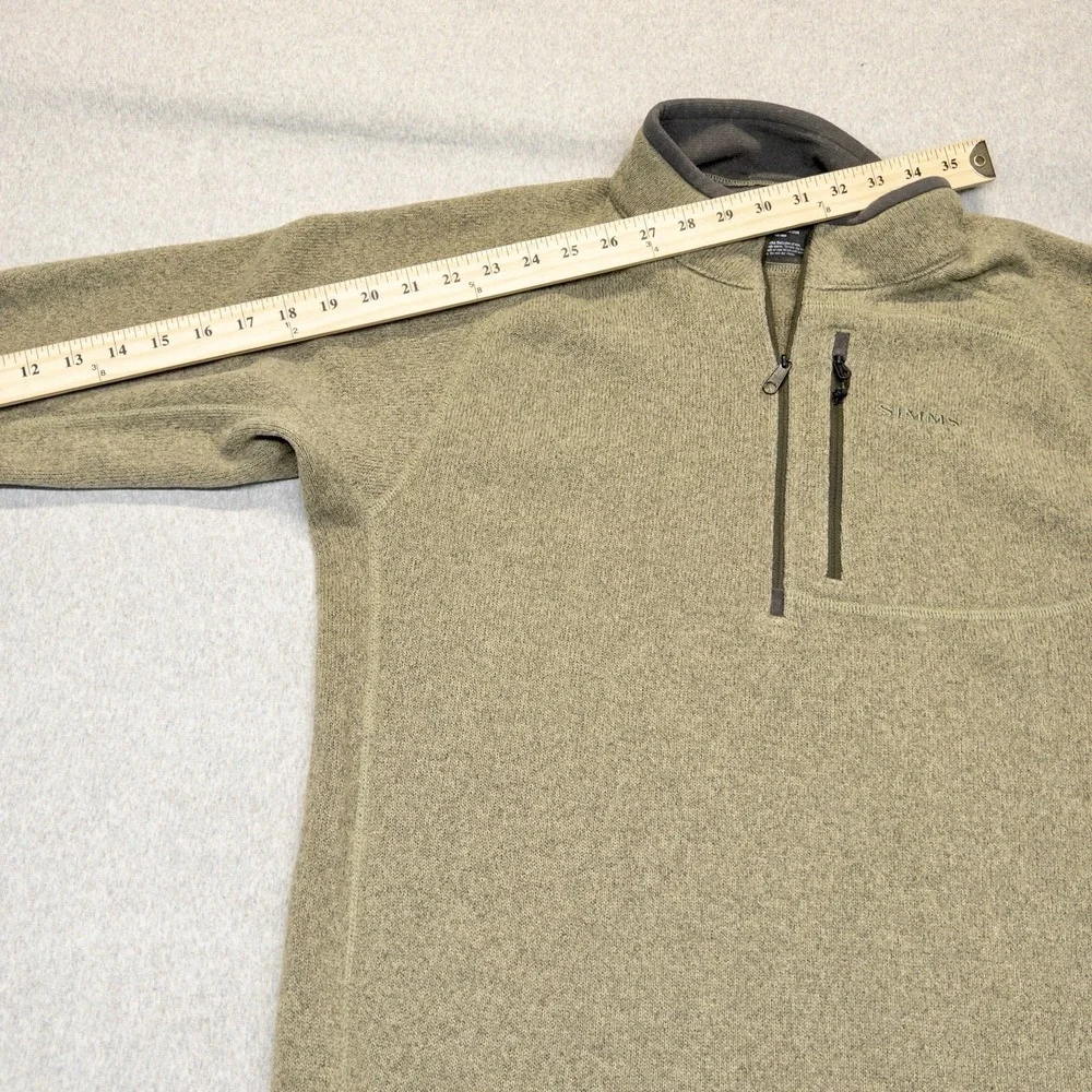Simms Fishing Qtr Zip‎ Fleece Jacket Mens Small Outdoors Fly Fishing Gorpcore